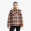 Lumber Jacket Women Rusty Orange/Oatmeal