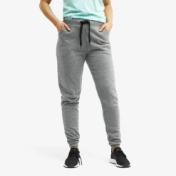 Chill Highwaist Trousers Women Grey Melange