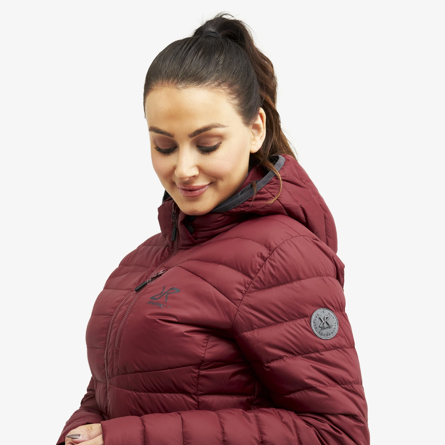 Helium Down Jacket Women Bison Red 4 Helium Down Jacket Women Bison Red - Image 4