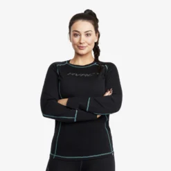Outright Merino Top Women Black