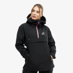 Hiball Anorak Women Black/Pink