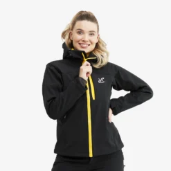 Hiball Jacket Women Black/Yellow