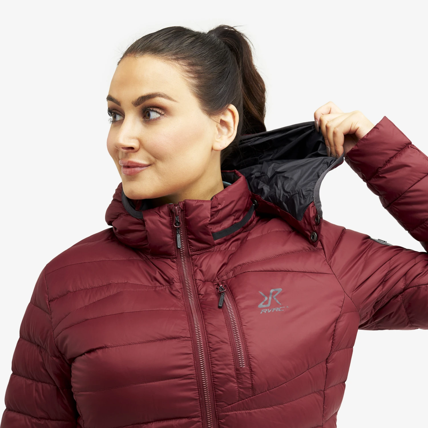 Helium Down Jacket Women Bison Red 5 Helium Down Jacket Women Bison Red - Image 5