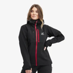 Hiball Jacket Women Black/Red