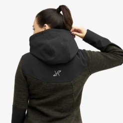 Wander Pro Wool Hoodie Women Dark Olive -Pause Camping 6414b684 4771 443a ab26 55c520d45378 scaled