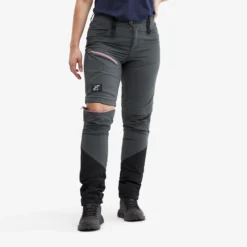 Silence T-zip Trousers Women Iron Grey/Rose