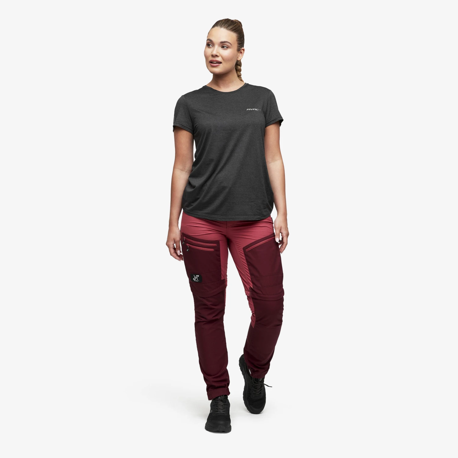 Vagabond Tee Women Black Melange 2 Vagabond Tee Women Black Melange - Image 2