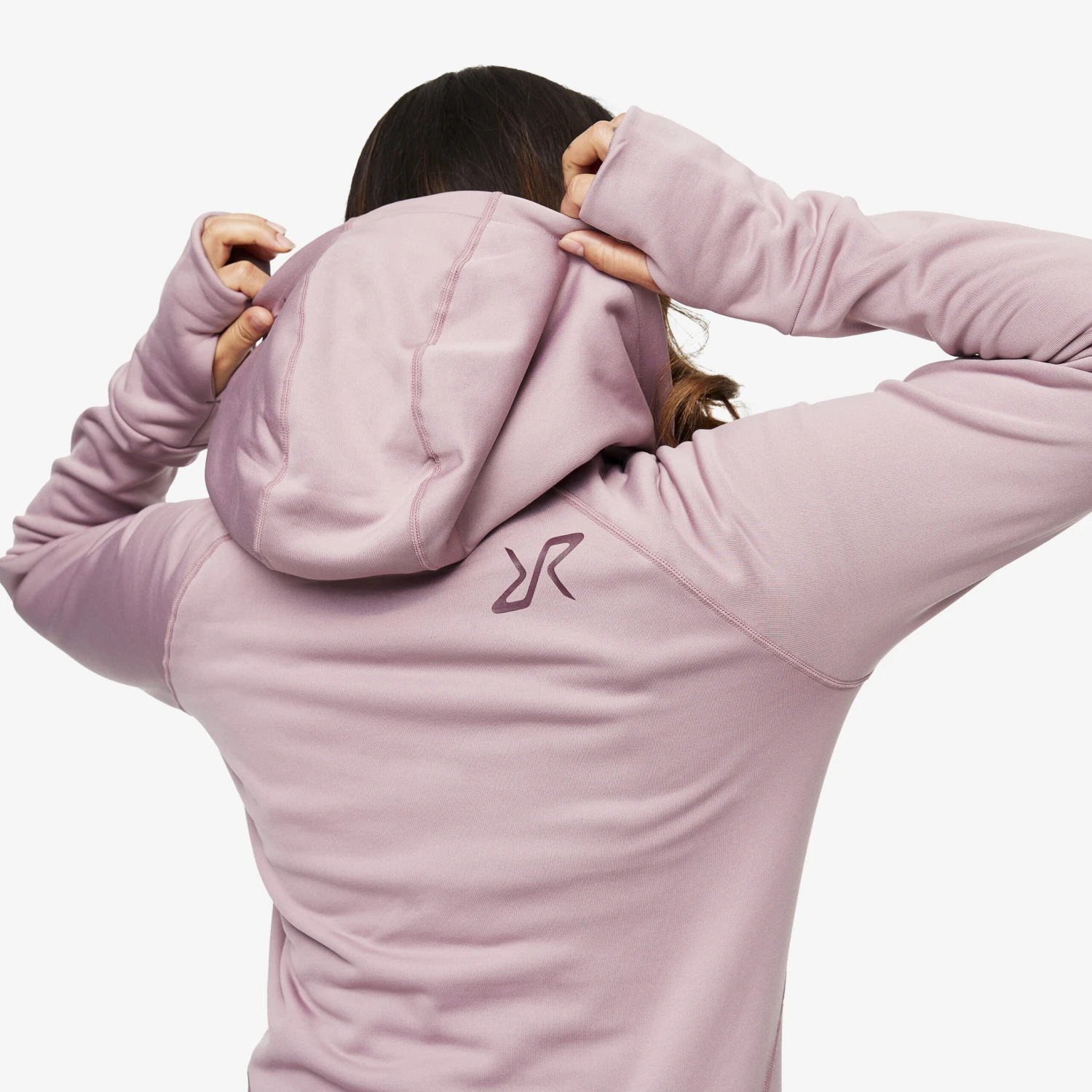 Illusion Hoodie Women Dusty Mauve 5 Illusion Hoodie Women Dusty Mauve - Image 5