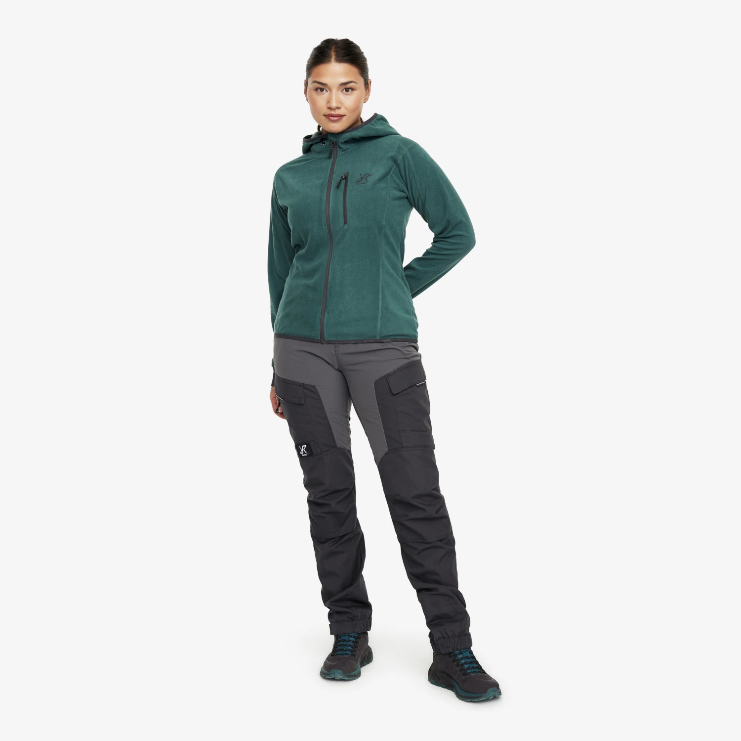 Trekker Hoodie Women Sage Green 2 Trekker Hoodie Women Sage Green - Image 2