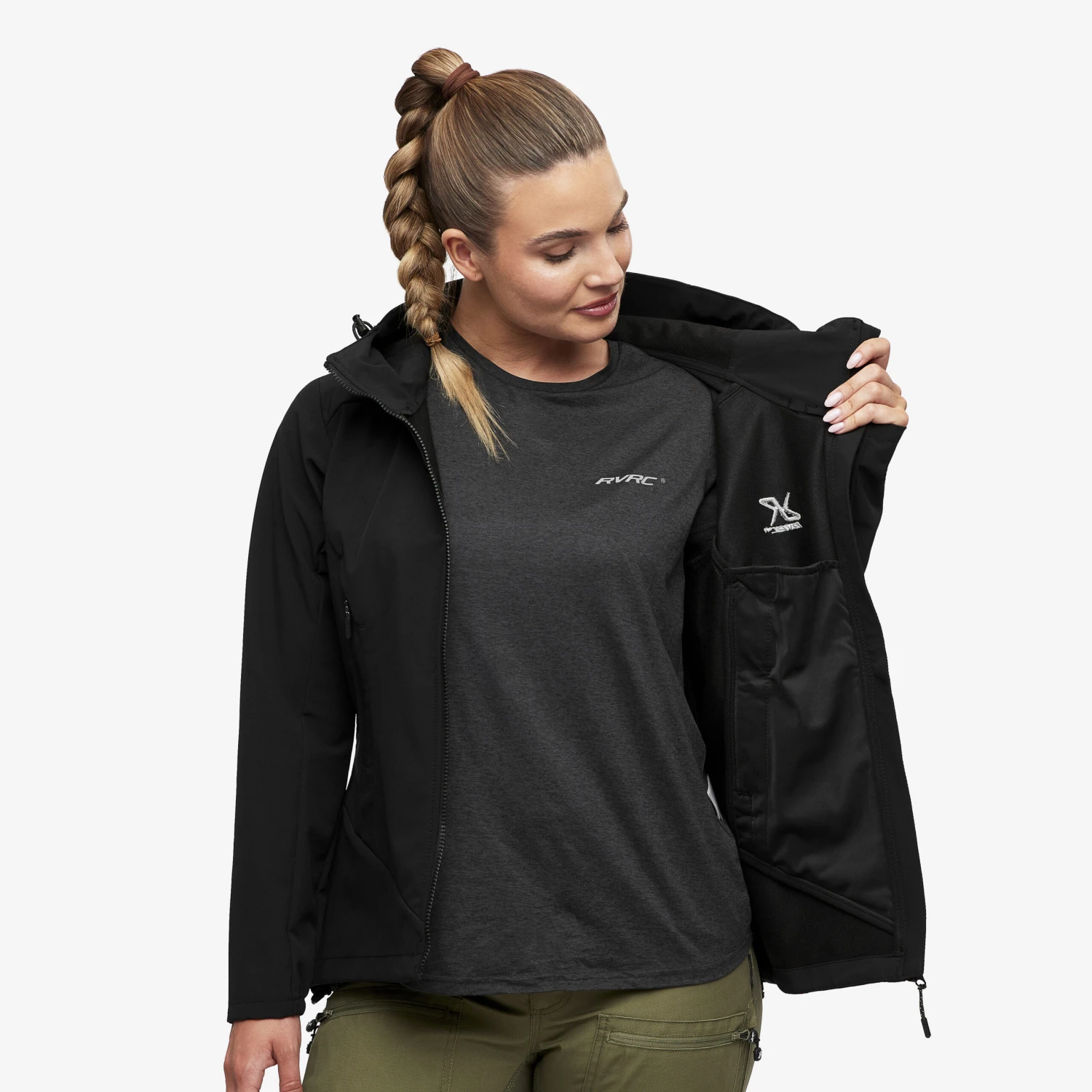 Reckon Softshell Jacket Women Black 7 Reckon Softshell Jacket Women Black - Image 7