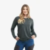 Vagabond Long Sleeve Tee Women Anthracite Melange