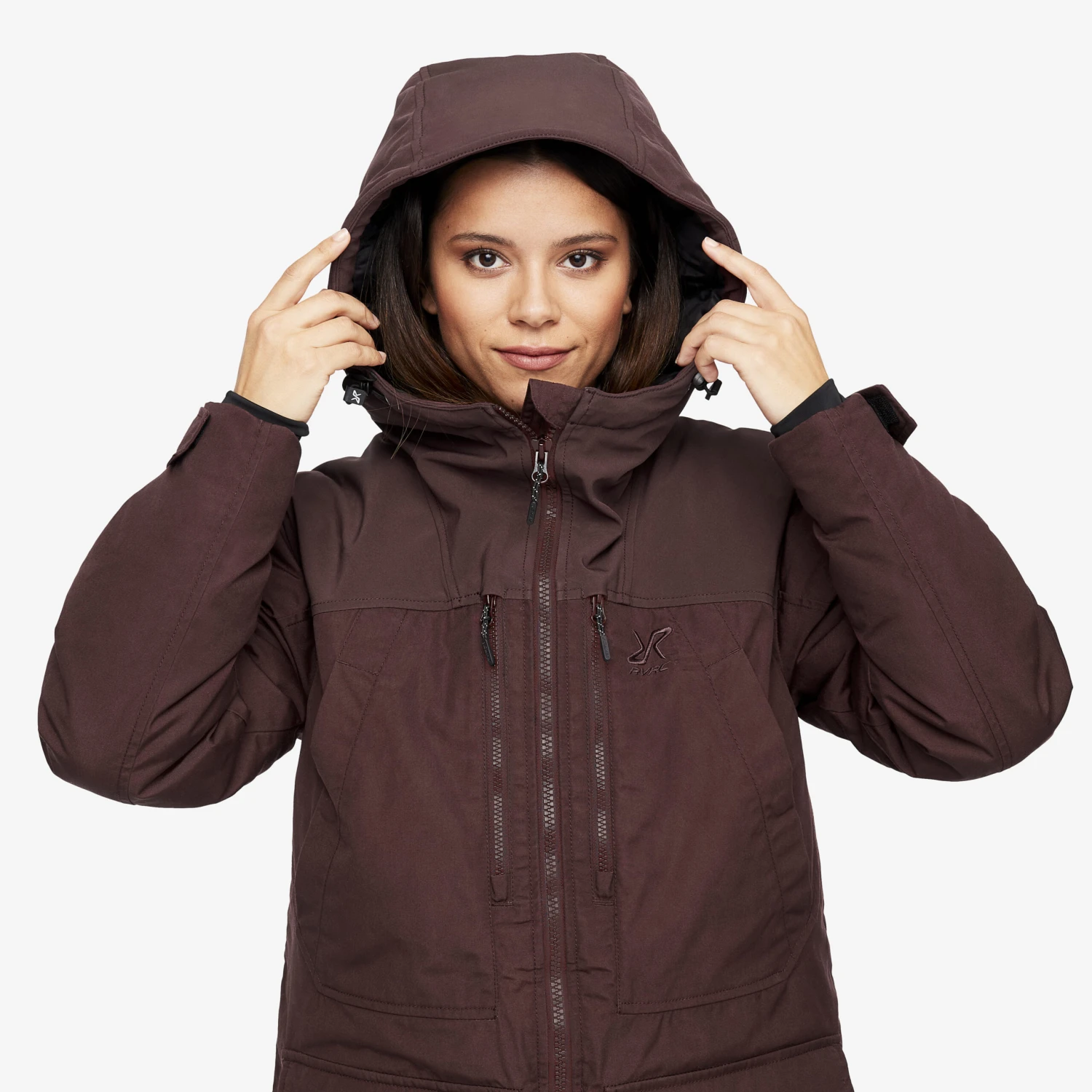 Outdoor Parka Women Dark Vintage Rose 6 Outdoor Parka Women Dark Vintage Rose - Image 6