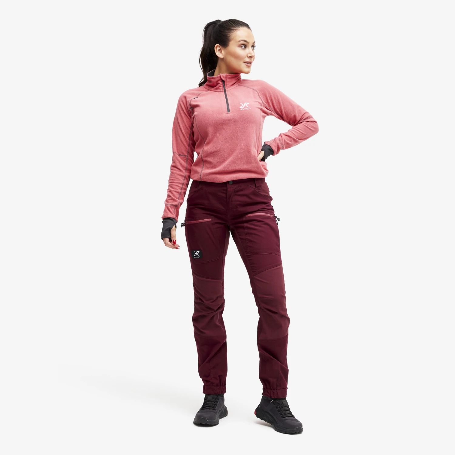 Nordwand Pro Trousers Women Burgundy/Earth Red 2 Nordwand Pro Trousers Women Burgundy/Earth Red - Image 2