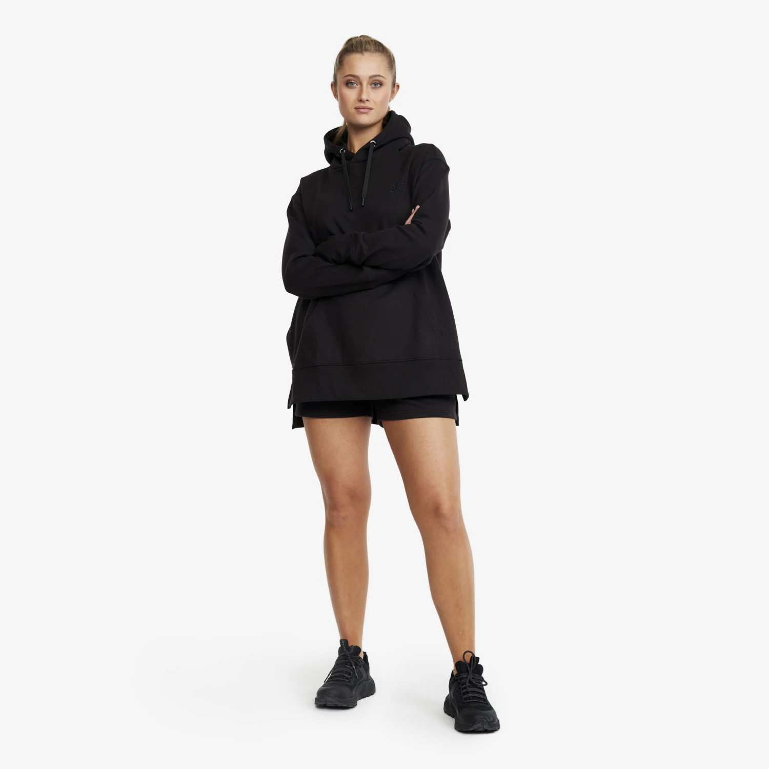 Lounge Hoodie Women Black 2 Lounge Hoodie Women Black - Image 2