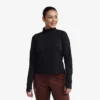 Prep Half-zip Top Women Black