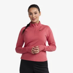 Prep Half-zip Top Women Holly Berry