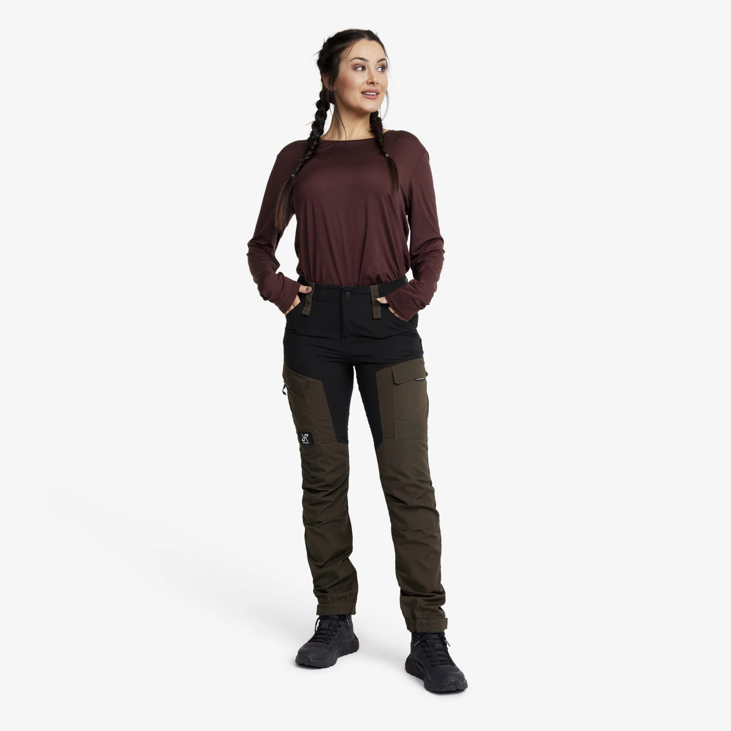 RVRC GP Trousers Women Mud 2 RVRC GP Trousers Women Mud - Image 2