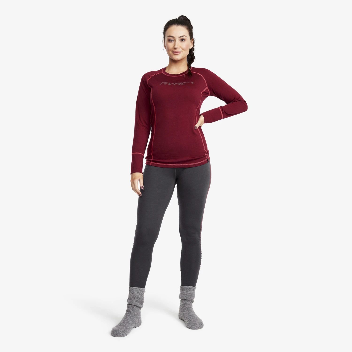 Outright Merino Trousers Women Anthracite 2 Outright Merino Trousers Women Anthracite - Image 2