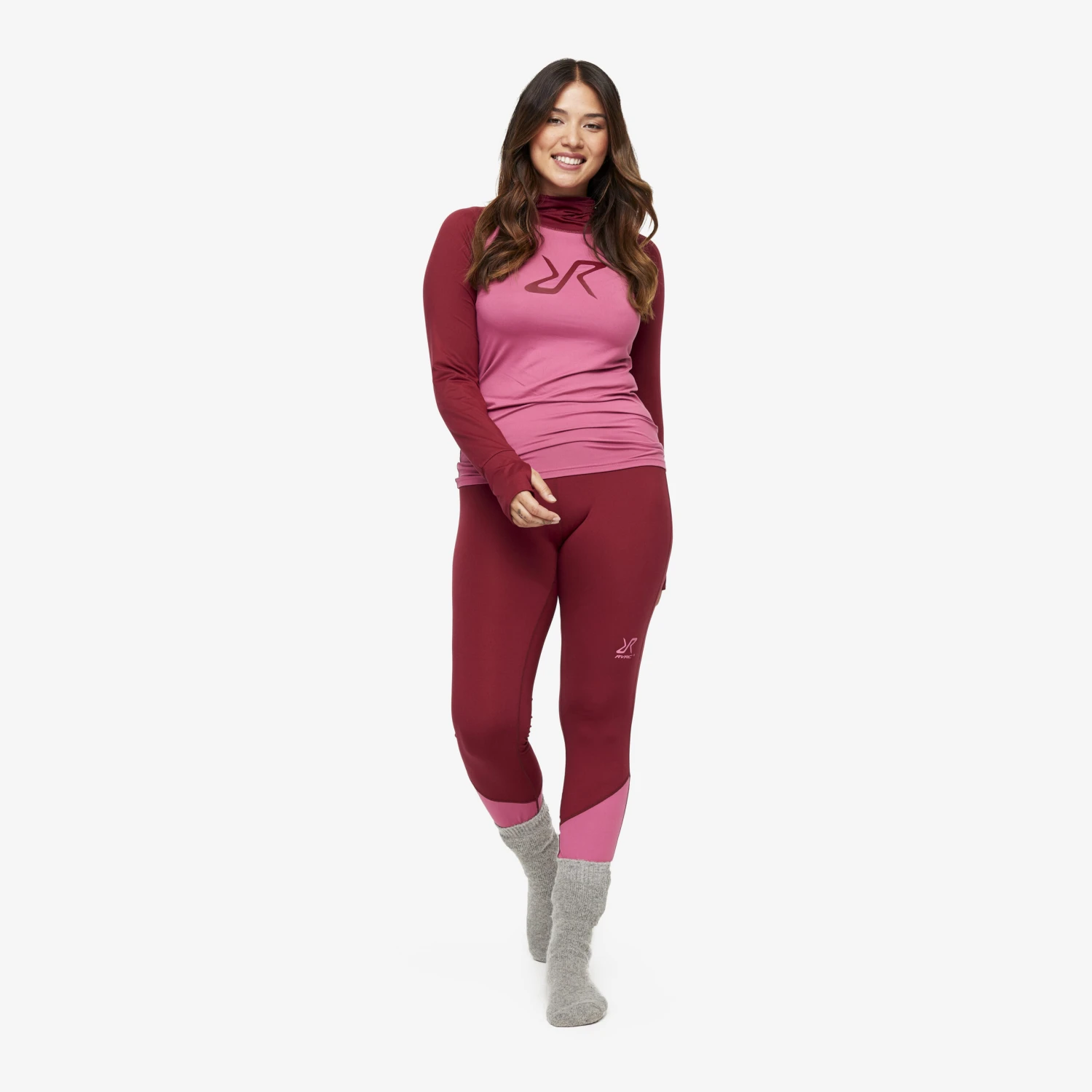 Sneaky Balaclava Base Layer Set Women Ruby 1 Sneaky Balaclava Base Layer Set Women Ruby