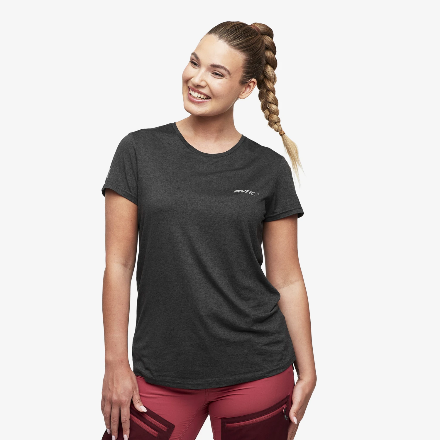 Vagabond Tee Women Black Melange 1 Vagabond Tee Women Black Melange