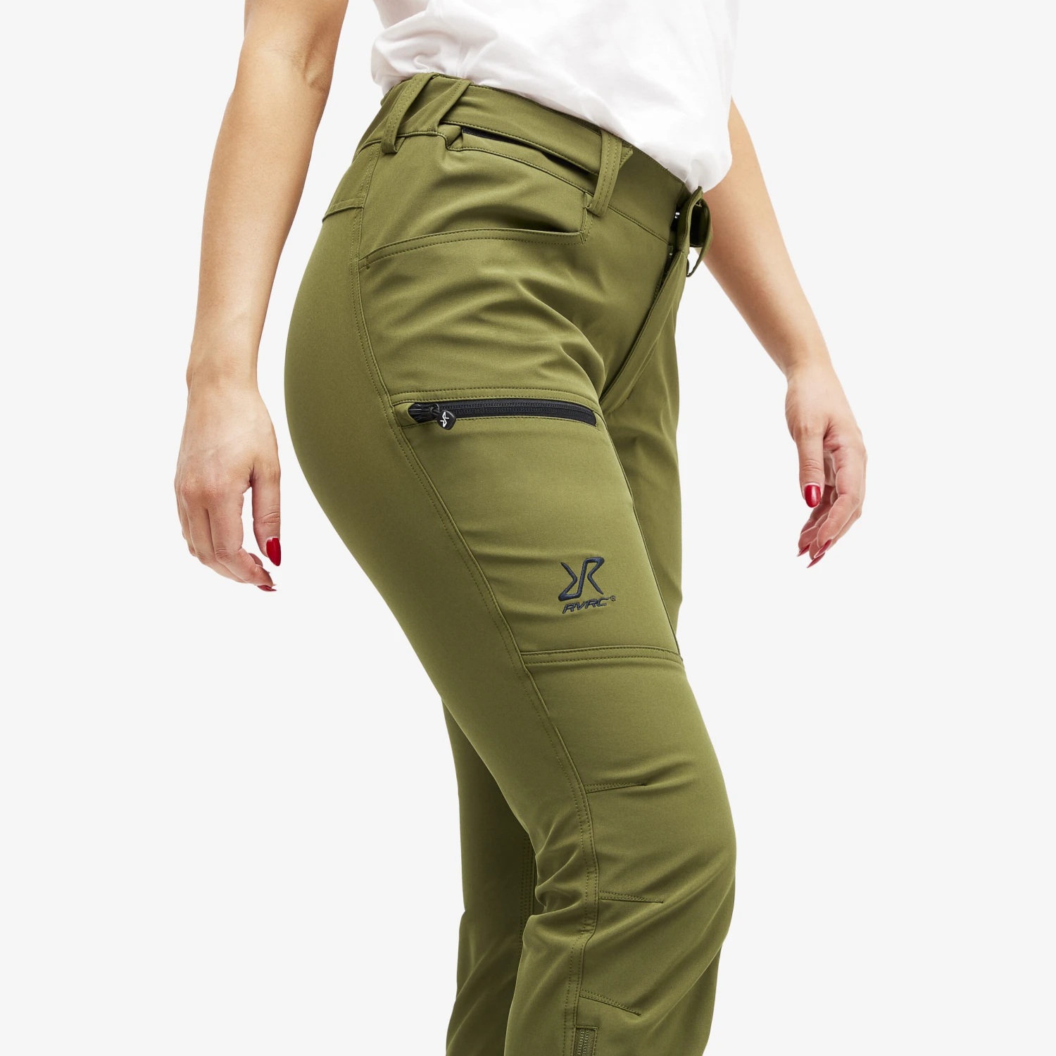 Trail Pants Women Dark Olive 4 Trail Pants Women Dark Olive - Image 4