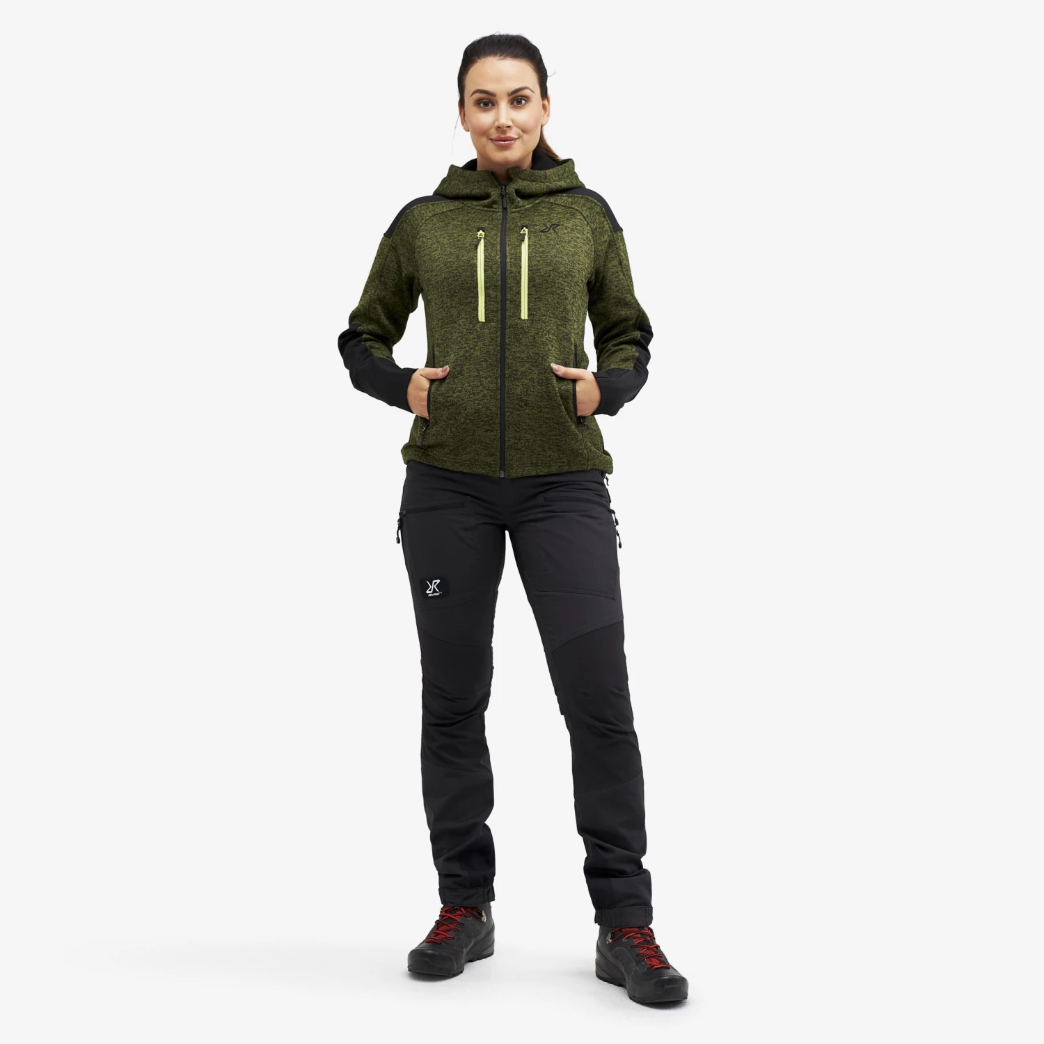 Tornado Hoodie Women Olive Green 2 Tornado Hoodie Women Olive Green - Image 2