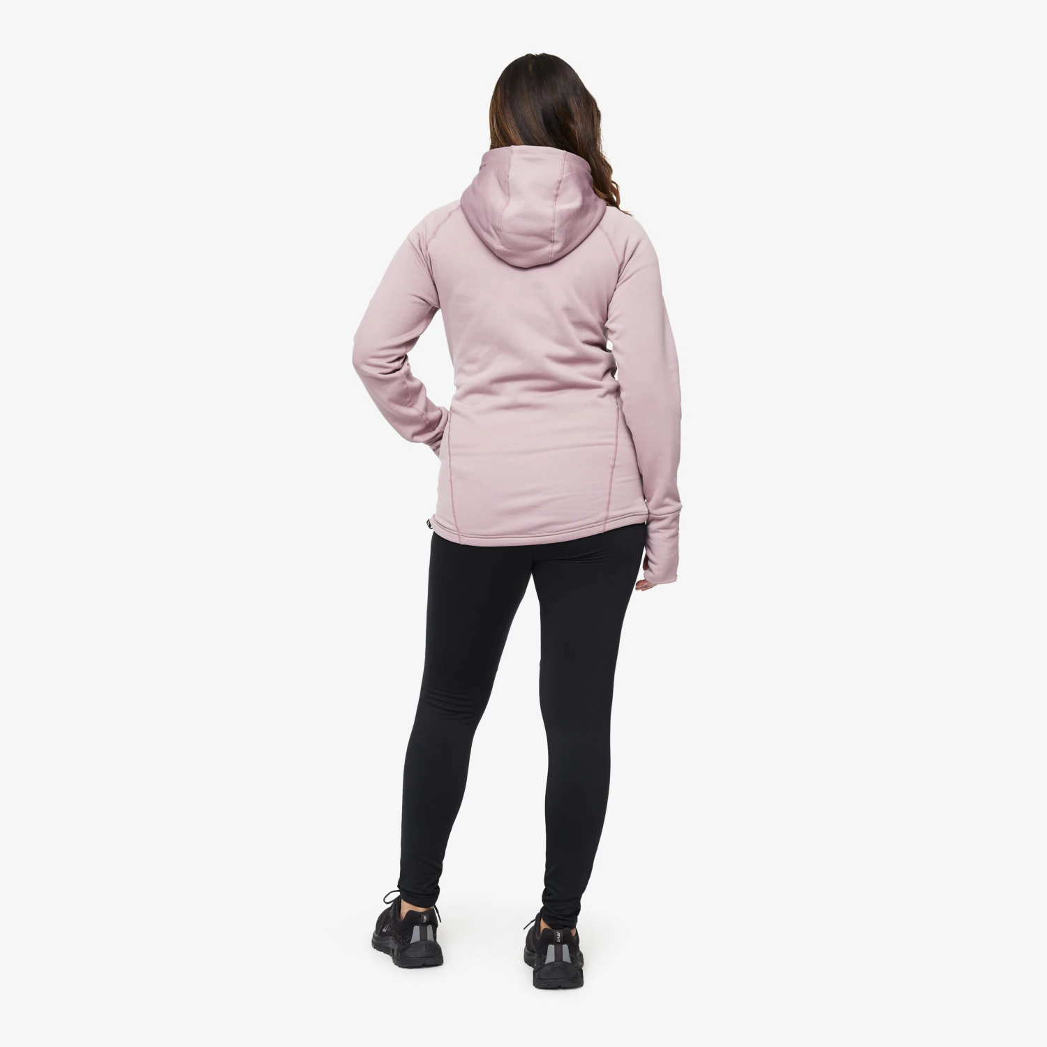 Illusion Hoodie Women Dusty Mauve 3 Illusion Hoodie Women Dusty Mauve - Image 3